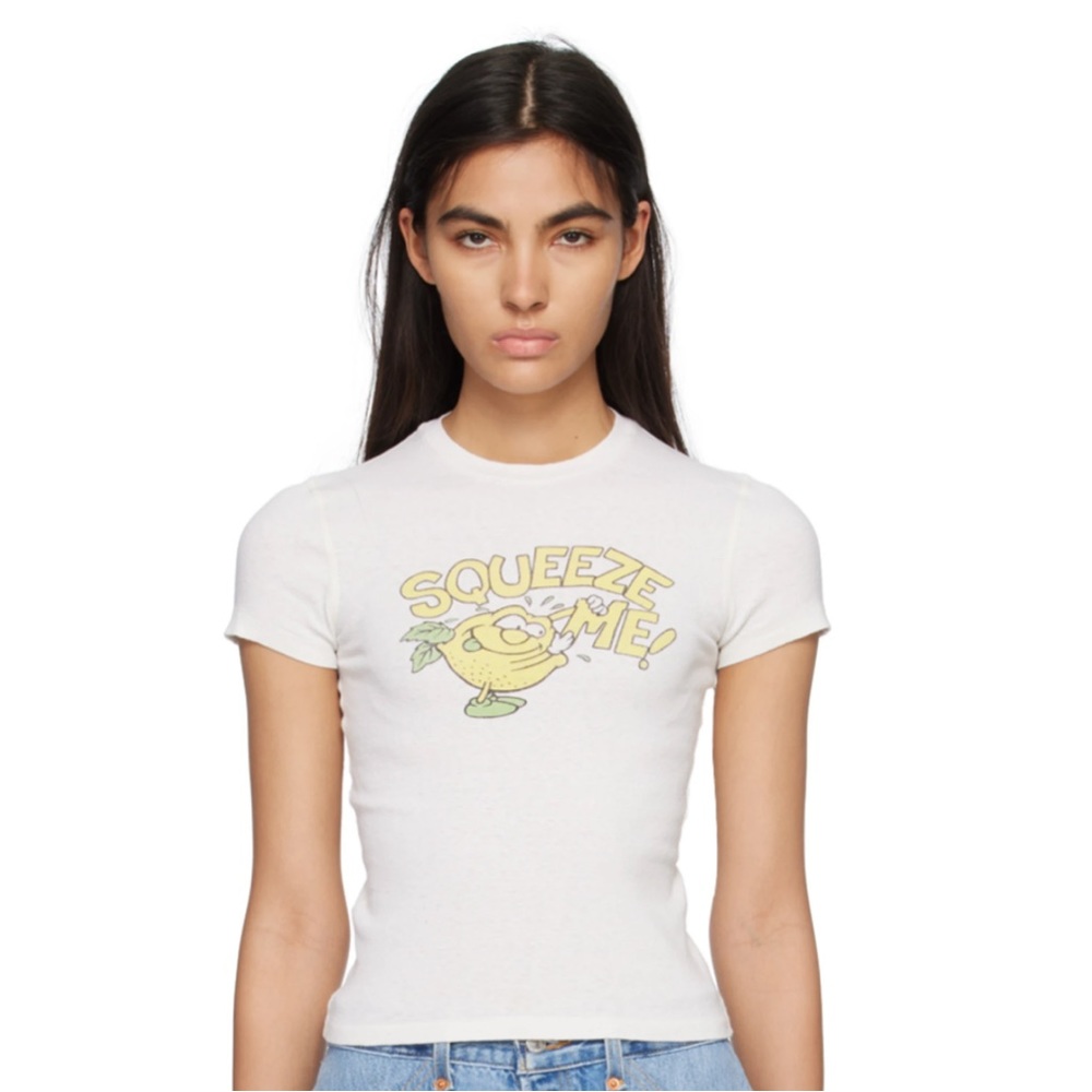 RE/DONE Squeeze Me '90s Baby Tee (NWOT)